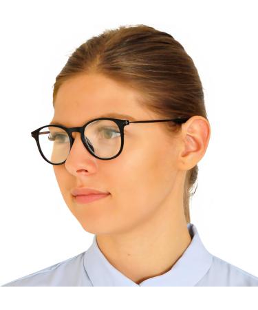 Shop Mini Modern Nerd Reading Glasses | Anti-Glare Blue Light Filter | Large Round Frames | Free Case | Men's 2.0 Diopters - Buy Online on GoSupps.com