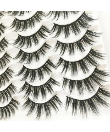 DIY 14 Pairs Makeup Eyelashes Artificial Natural Women False Eyelashes Eyelashes - Buy Online on GoSupps.com