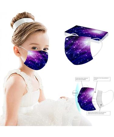 50pc Kids Disposable_Mask 3 Ply Kids Face_Masks for Protection Anti Dust Face Mouth Filter Tools for Children School - Buy Online on GoSupps.com