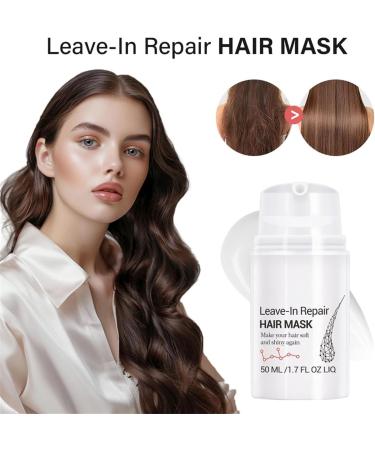 Leave-in hair cream Repair Hair Mask 50ml collagen hair mask dry and damaged hair mask moisturizing hair mask for extreme and coarse hair (2PC) - Buy Online on GoSupps.com