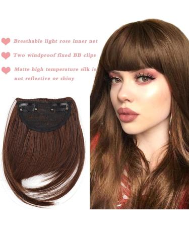 Bangs Hair Clip French Bangs Hair Clip in Bangs Thick Curved Bangs Extensions 6" Short Synthetic Bangs Fringe with Temples Hairpieces for Women Girls Bangs Clip in Hair (Color : 006) - Buy Online on GoSupps.com