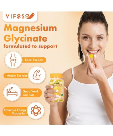 Magnesium Glycinate Gummies 500 Mg Triple Magnesium Complex Sugar-Free Gummies with Malate 400 Mg Citrate 400 Mg Magnesium Supplement Chewable for Women & Men Vegan Organic 60 Count 60 Count (Pack of 1) - Buy Online on GoSupps.com
