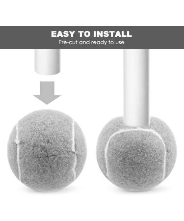 Pasuihcay 2 PCS Precut Walker Tennis Ball for Furniture Legs and Floor Protection Heavy Duty Long Lasting Felt Pad Covering Grey - Buy Online on GoSupps.com
