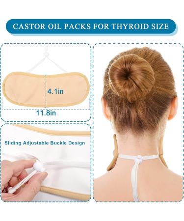 Castor Oil Pack Castor Oil Packs for Liver Detox and Thyroid Reusable Castor Oil Pack Wrap Mess Free Castor Oil Pack Kit with Storage Bag for Insomnia Constipation Inflammation (Waist & Neck) - Buy Online on GoSupps.com