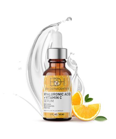 Hyaluronic Acid & Vitamin C Anti Aging Serum (2) 2 Fl Oz (Pack of 1)