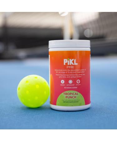 PiKL-Nutrition LLC Pre Natural Energy Drink Mix for Pickleball | Clean Focus Antioxidants & Probiotics | Healthy Energy Powder | 30 Servings (Tropical Punch) - Buy Online on GoSupps.com