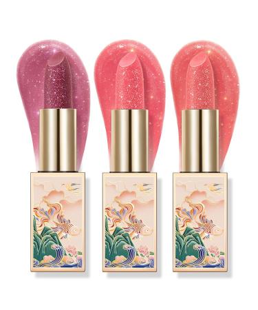 CATKIN Ultra Hydrating Tinted Lip Balm 3pcs Set for Women Infused with Essence Oil Fomular for Cracked & Dry Lips Long Term Use Benifit 0.12oz x 3 C01 3pcs Lip Balm 01