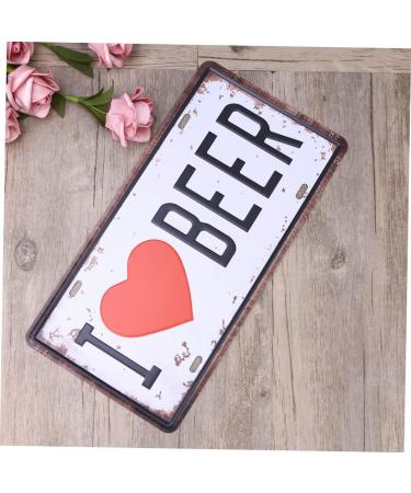 LIFKOME Out Door Decor Beer Sign Iron Sign Painting Logo Vintage Signs for Sale Plaque Decorations Outdoor - Buy Online on GoSupps.com