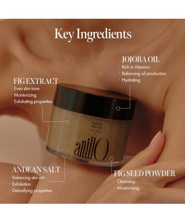 Fig Whisky Body Scrub - Vegan Exfoliant with Fig Extract & Andean Salt for Smooth Skin | Paraben & Sulfate Free - 240g - Buy Online on GoSupps.com