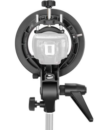 Neewer S-Type Bracket Holder with Bowens Mount - Speedlite Flash Snoot Softbox Beauty Dish Reflector Umbrella Stand - Buy Online on GoSupps.com