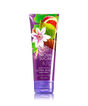 Bath & Body Works Signature Collection Brown Sugar & Fig 24 Hour Moisture Ultra Shea Body Cream 8 Oz