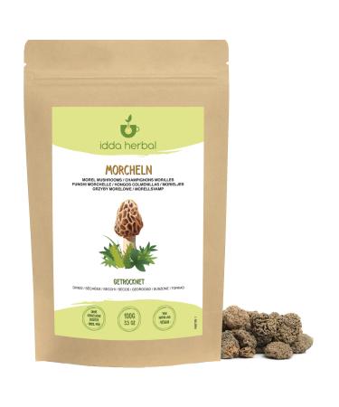 Dried Morels (100g), Dried Pointed Morels, Morella, 100% Natural and Pure, Vegan