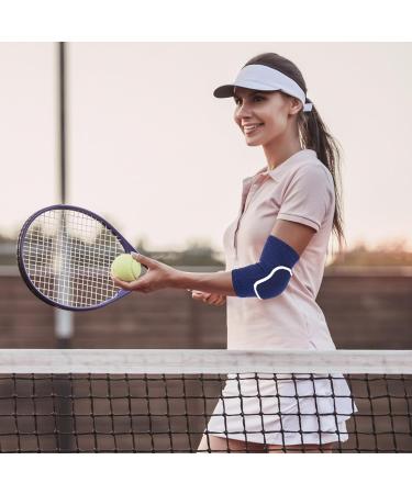 Shop Sibba Compression Elbow Pads & Arm Brace Support - Breathable Fitness Wraps for Kids Men & Women | Volleyball & Basketball Protection (Blue - Buy Online on GoSupps.com