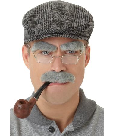 Amscan 840999 Gray Old Man Moustache and Eyebrows Set - Dress Up Accessory - Buy Online on GoSupps.com