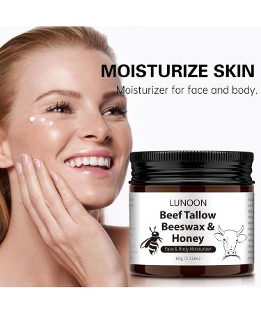 Suet Honey Emollient Cream 60g Suet Face Moisturizer Cream Suet Honey Emollient Face Cream with Suet Face & Body Moisturizer Tallow Skin Moisturizer (1pcs) - Buy Online on GoSupps.com
