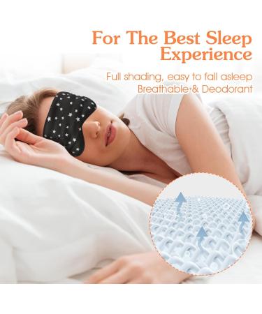 Premium Sleep Mask - Adjustable Soft Eye Mask for Sleep Travel & Meditation - Blackout Eye Shade for Men & Women - Buy Online on GoSupps.com
