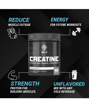 Swole AF Creatine Mono | Pre & Post Workout Supplement for Muscle Gain & Recovery | Boost Strength Power & Performance - Buy Online on GoSupps.com