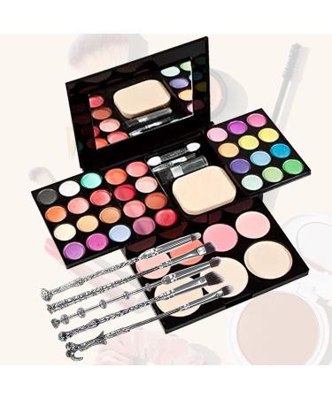 Make-up Palettes Professional Cosmetic Makeup Palette Set Kit-Eyeshadow & Blusher & Face Powder & Lip Gloss + 5Pcs Harry Wand Eyeshadow Makeup Brushes 5Pcs Wand+39 Eyeshadow Palette - Buy Online on GoSupps.com