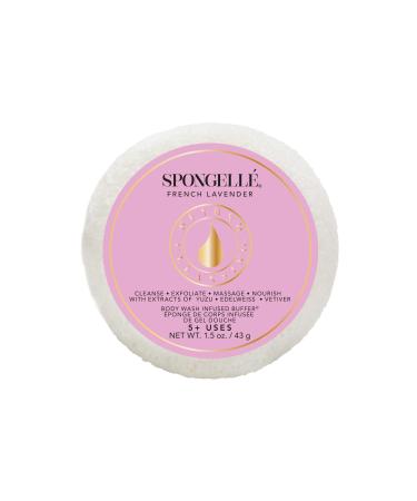 SPONGELL  Travel Size Spongette - Body Wash Infused Bath/Shower Sponge - French Lavender