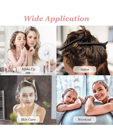BAHABY 12 Pcs Non-Slip Plastic Duck Billed Hair Clips for Styling - Black/White/Pink | Perfect for Deep Conditioning, Blow Drying, Cutting, Coloring, and Styling - Buy Online on GoSupps.com