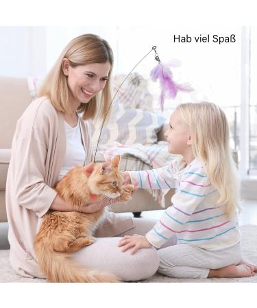 Caliyo Interactive Cat Toys with Suction Cup | Funny Birds & Feathers | Intelligence Toys for Cats - Buy Online on GoSupps.com
