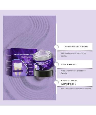 Natural Dental Powder - Powdered Dental Care - Immediate Action 50g Toothpaste for Home Bathroom Daily Routine Travel Women Men - Buy Online on GoSupps.com