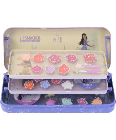 Lip Smacker Wish Triple-Tier Beauty Tin Disney WIsh-Inspired Make-up Set Including Lip Glosses Shimmer Creams Beauty Accessories and Stickers Kids Make Up Disney Princess Gifts - Buy Online on GoSupps.com