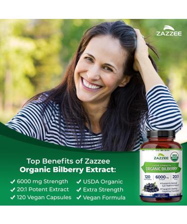 Zazzee French Maritime Pine Bark Extract and Organic Bilberry Extract Capsules | 20:1 Bilberry Supplement Plus French Pine Bark | Circulatory Support Bundle - Buy Online on GoSupps.com