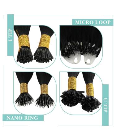 Youngsee 40 cm Black U Tip Hair Extensions - Real Hair Bonding Smooth & Glossy - 50g Hot Fusion #1 - Buy Online on GoSupps.com