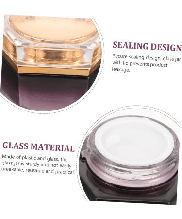 FRCOLOR Cream Terrarium Lotion Moisturizer Dispenser Moisturizer Container Small Container Powder Container Skin Care Containers Skincare Containers Glass Purple Travel Cosmetic Bottled - Buy Online on GoSupps.com