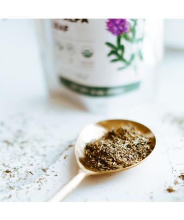 Organic Alfalfa Leaf 4 oz. (113g) USDA Certified Organic Alfalfa Herb Loose Tea Medicago Sativa Cut & Sifted - Buy Online on GoSupps.com