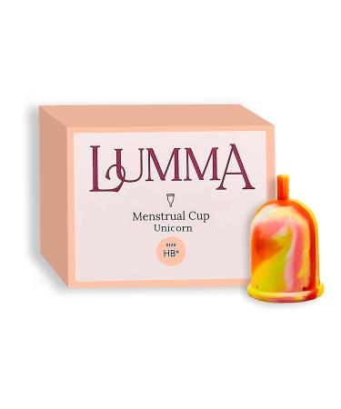Lumma |Flexible menstrual cups made of medical silicone reusable menstrual cup female care leakage -proof comfortable and very soft (MB unicorn)