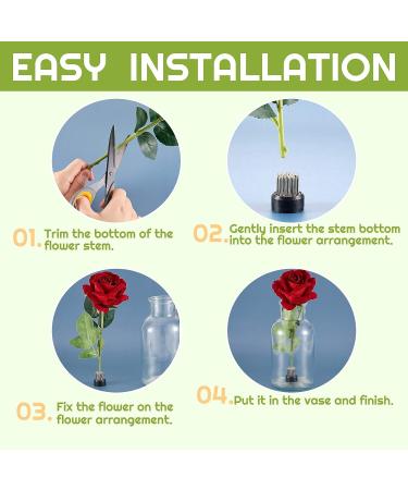 3-Piece Silver Japanese Flower Holder Set for Floral Arrangements and Plant Fixation - Buy Online on GoSupps.com