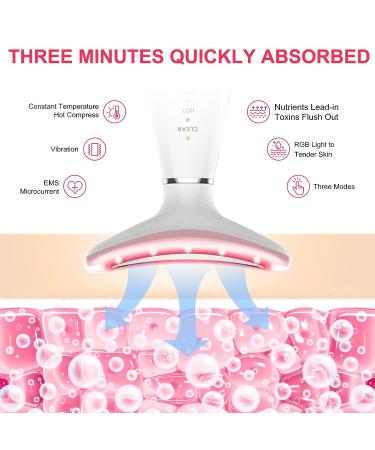 Double Chin Reducer & Wrinkle Removal Device | Anti-Aging Skin Care Kit for Face, Neck, & Body | Long Handle White - Buy Online on GoSupps.com