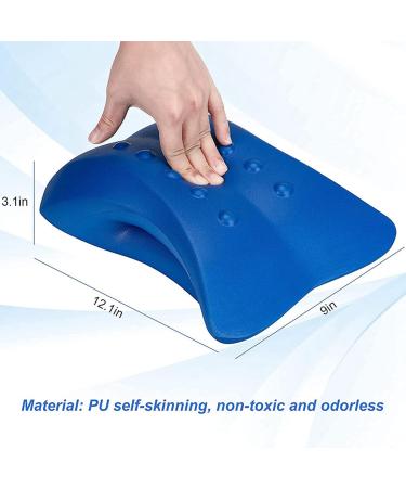 IGUATU Foam Lumbar Support Device - 2 Pack | Spinal Pain Relief & Lumbar Brace (Blue) - Shop Internationally - Buy Online on GoSupps.com