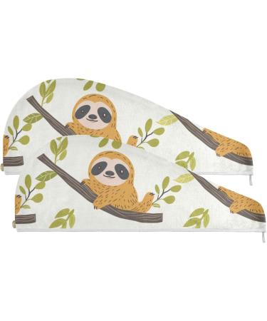 Buy Cute Funny Koalas Hair Towel 2 Pack - Super Absorbent Quick Dry Hair Turbans for Women & Girls - Buy Online on GoSupps.com