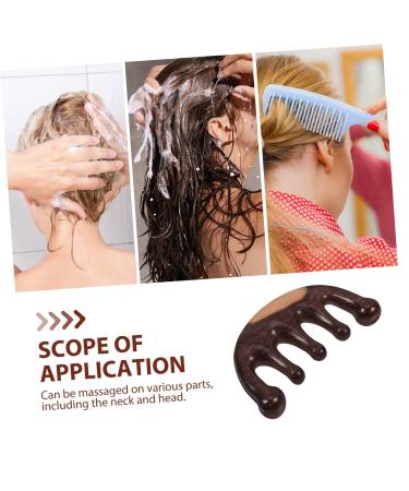 Buy Gogogmy Portable Massage Comb - Scalp Therapy Device Broad Tooth Wooden Comb (10.5x5 cm) - International Shipping Available - Buy Online on GoSupps.com