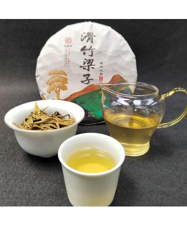 HQZM Premium Raw Puer Tea 357g Huazhu Liangzi First Spring Tea Mengsong Puer Tea - Buy Online on GoSupps.com
