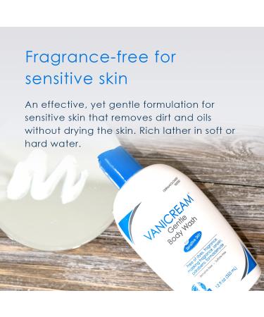Vanicream Gentle Body Wash - Fragrance Free for Sensitive Skin, 12 fl oz - Buy Online on GoSupps.com