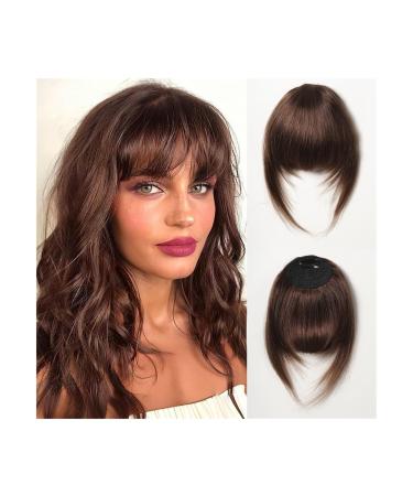 Bangs Clip In Bangs 100% Human Hair Extensions Blonde Bangs French Thick Bangs Clip On Bangs Hair Hairpieces for Women Daily Easy Wear Bangs Hair Clip(HLH1005-1) Blunt Bangs HLH1005-1