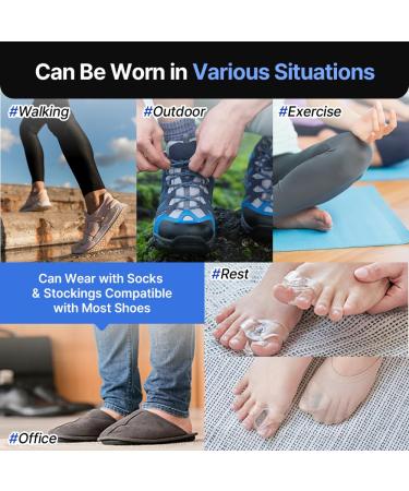 Aider Therafoot Mini Bunion Corrector - Soft Gel Pinky Toe Separator & Pain Relief - 1 Set for Left & Right Feet - Buy Online on GoSupps.com