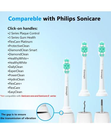 Replacement Toothbrush Heads for Philips Sonicare - Medium Soft Bristles Compatible Electric Toothbrush Refill Pack of 10 - Buy Online on GoSupps.com