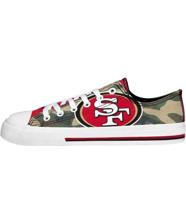 FOCO San Francisco 49ers NFL Women's Camo Low Top Canvas Shoes - Size 11 - Buy Online on GoSupps.com
