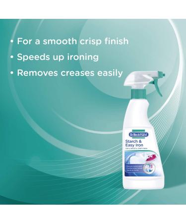Dr. Beckmann Starch & Easy Iron Spray 500ml - Smooth & Crisp Finish, Removes Creases Easily - Buy Online on GoSupps.com
