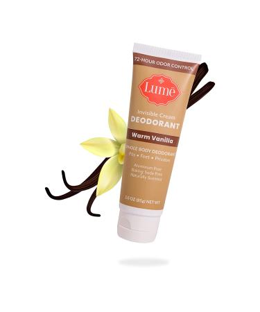 Lume Natural Deodorant Bundle - Aluminum and Baking Soda Free - Hypoallergenic for Sensitive Skin - Warm Vanilla Scent - Travel Tube + Solid Stick - Buy Online on GoSupps.com