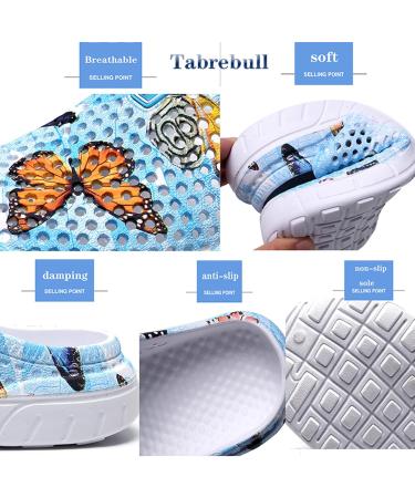 Ladies Garden Clogs - Breathable Women's Water Shoes Bathing & Beach Slippers EU Size 41 Blue - Perfect for Hiking & Outdoor Activities - Buy Online on GoSupps.com