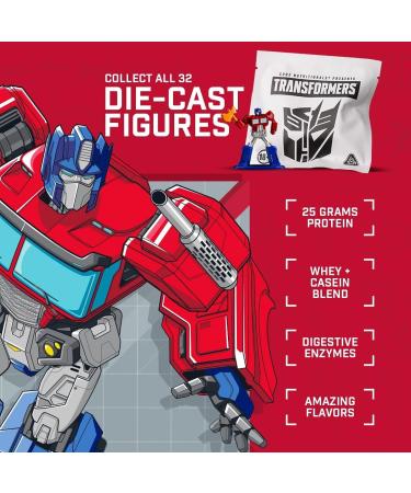 Core Nutritionals Transformers Protron Protein | Whey + Casein Blend | MCTs & Digestive Enzymes | 25g Protein | Free Prize Inside - Optimus Prime | 2 Pound (Mixed Berry Cheesecake) Mixed Berry Cheesecake 2 Pound (Pack of 1) - Buy Online on GoSupps.com