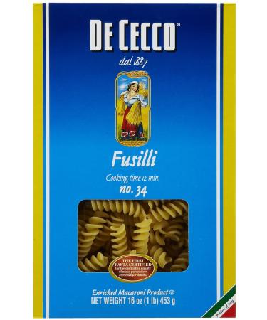 De Cecco Fusilli No. 34 1 lb (453 g)