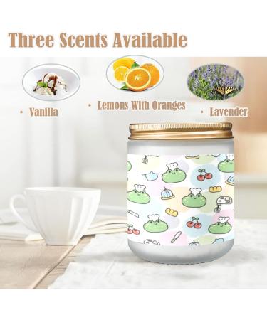 Orange Lemon Scented Candles - Aromatherapy Jar Long Lasting 7oz Gift Set for Women - Cute Frog Design - Buy Online on GoSupps.com