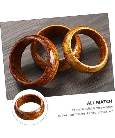 SOIMISS 3pcs Sea willow Bracelet Retro Decor All-match Bracelet Cuff Bracelet Vintage Decor Wristbands Bracelets Feng Shui Bracelet Wrist Decoration Miss Jewelry Carved Resin - Buy Online on GoSupps.com